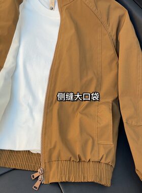 vintage解构短款立领工装夹克男春季美式三防潮牌正肩棒球服外套