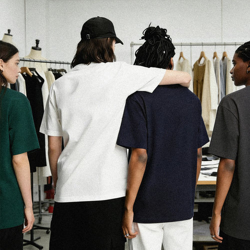 270g质感造型高街潮流纯色TEE