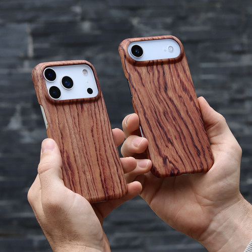 iPhone17pro超薄木质磁吸手机壳