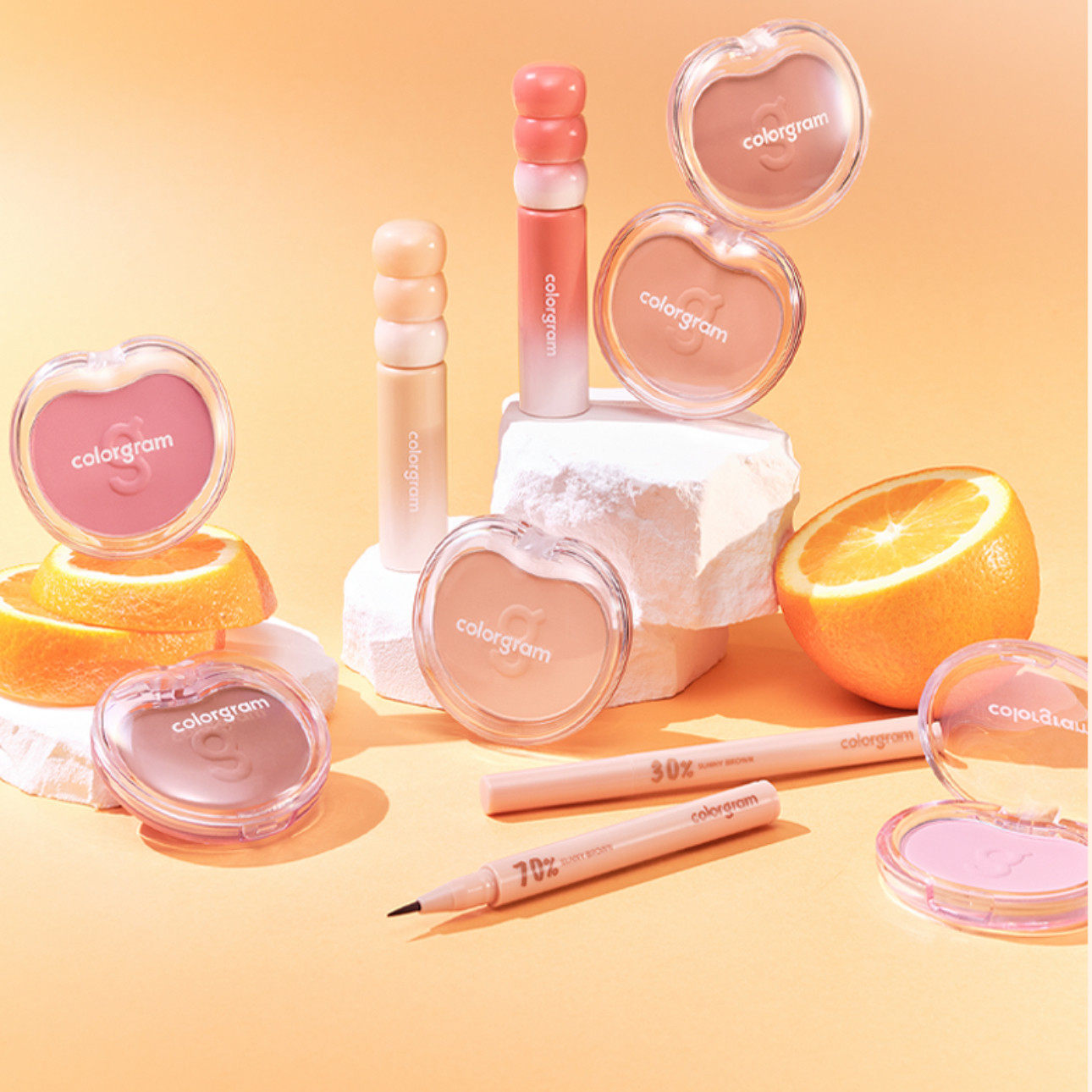 人肉代韩国正品colorgram新品棉花糖单色腮红丝绒哑光提升气色