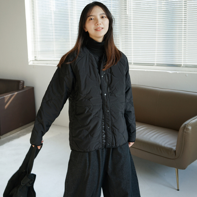 暗黑小众中性无性别风薄棉棉衣女