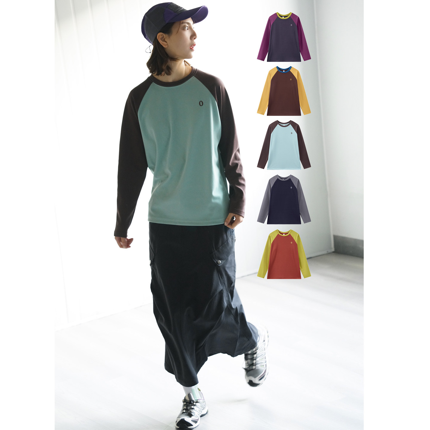 NBN 春款双面薄德绒撞色打底衫户外徒步运动长袖T恤亲肤男女上衣,女装/女士精品,T恤,淘宝优惠券,粉丝福利购,淘宝优惠卷