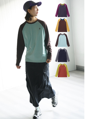 NBN 春款双面薄德绒撞色打底衫户外徒步运动长袖T恤亲肤男女上衣