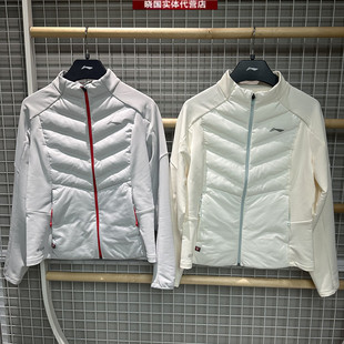 专业跑步女子修身 拼接棉夹克AJMW064 新款 李宁运动外套2026春季