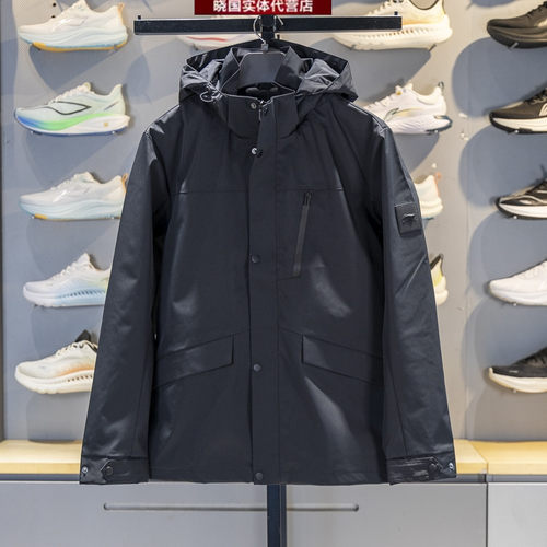 李宁运动风衣保暖防泼水男子外套