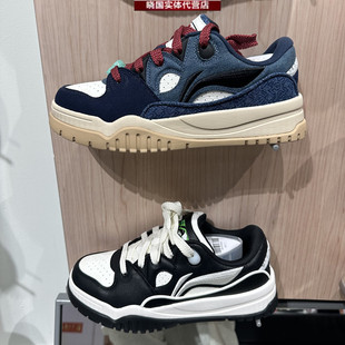 李宁休闲鞋2026春季新款潮跃男子舒适软弹板鞋经典运动鞋AGCW011