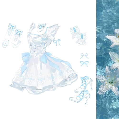 未命名｜意向金 1r抵30｜富月家lolita原创设计洛丽塔花嫁jsk