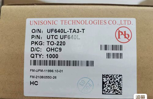 全新原装正品  UTC UF640L  TO-220  18A 200V 逆变器常用mos管