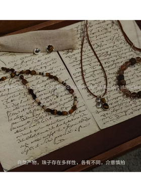 吊坠925银 JIUJIU【虎虎贝壳】手工气质时尚黑色复古小众个性0102