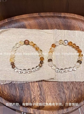 925银手链 JIUJIU【金光余晖】手工气质轻奢时尚百搭简约通勤单圈