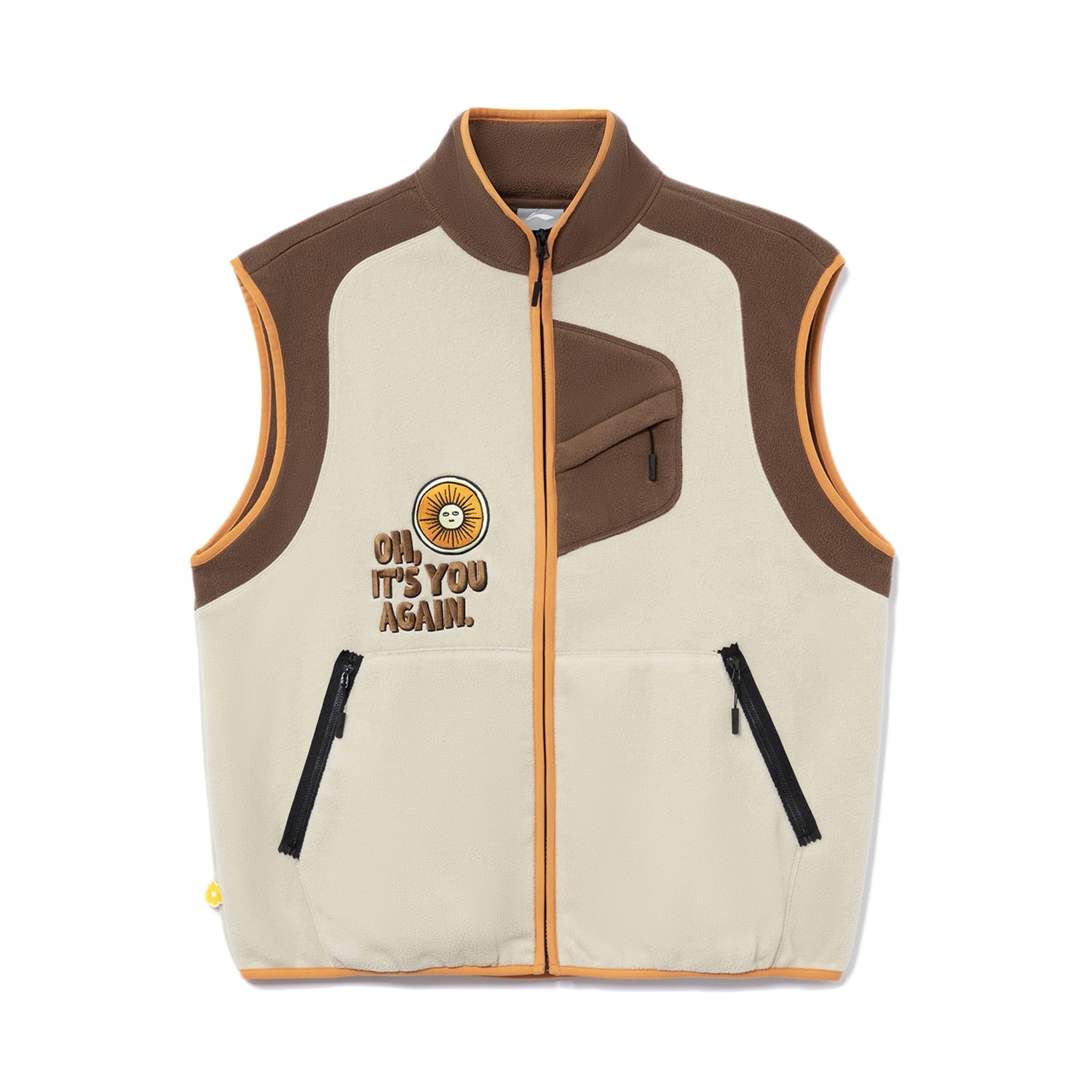 冬季摇粒绒无袖马甲Lining/李宁