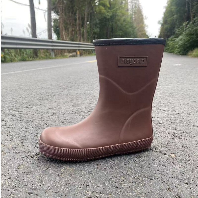 冬季毛绒雨鞋婴儿宝宝雨靴橡胶保雨靴
