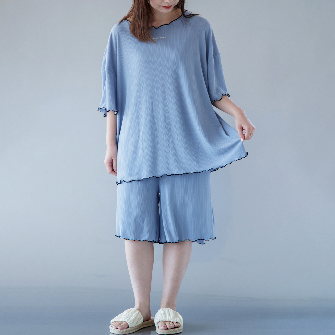 uneei进口日本冷感日式居家服