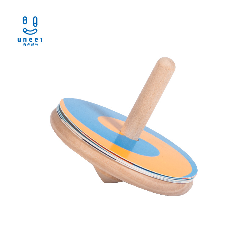 奇妙发光小陀螺图形旋转木陀螺