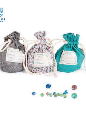 法国moulin roty儿时怀旧游戏玻璃球弹珠&不规则弹力球宠物玩具