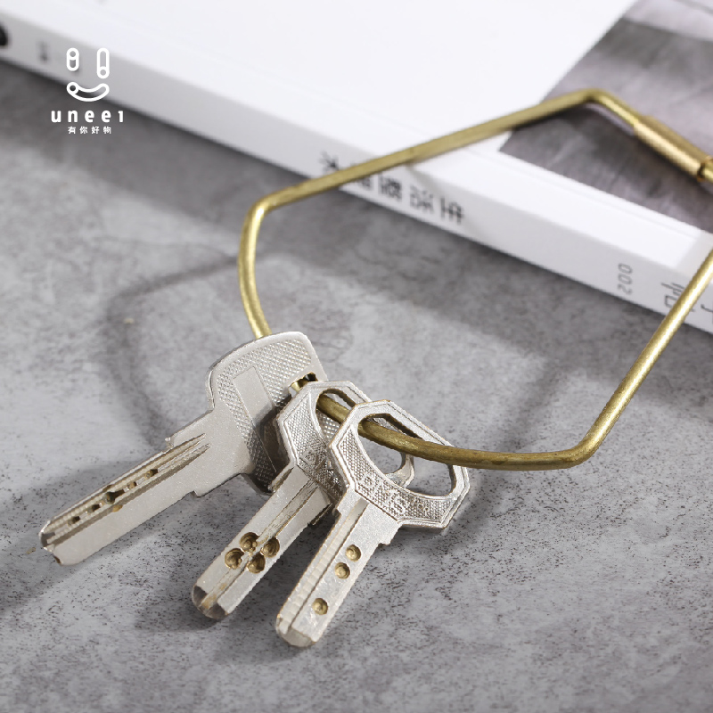 美国Areaware铜钥匙环