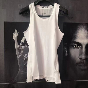 运动紧身衣背心男篮球跑步健身训练无袖打底衫透气速干田径足球