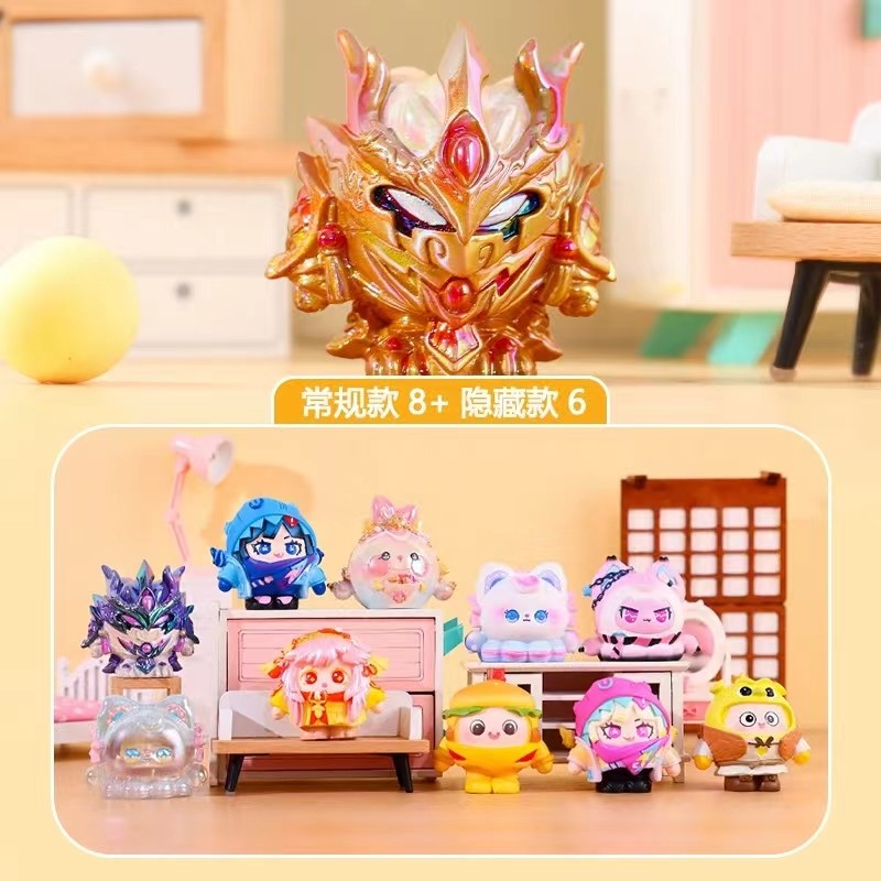 蛋仔派对盲盒蛋仔派对盲盒正品手办第二十弹鲨莉娃龙魂战神潮玩儿童礼物摆件