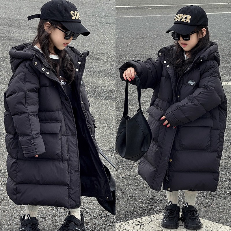 儿童羽绒服2025新款男女童中长款