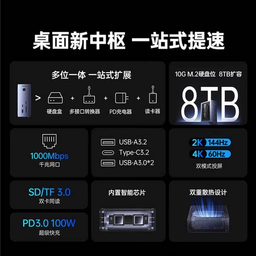 绿联Type-CM.2NVMe硬盘盒10G