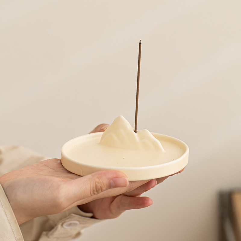 奶油风香插高级感插香底座日式香盘香座香炉家居香薰摆件送礼礼物,家居饰品,香托/香盘/香座/香插,淘宝优惠券,粉丝福利购,淘宝优惠卷