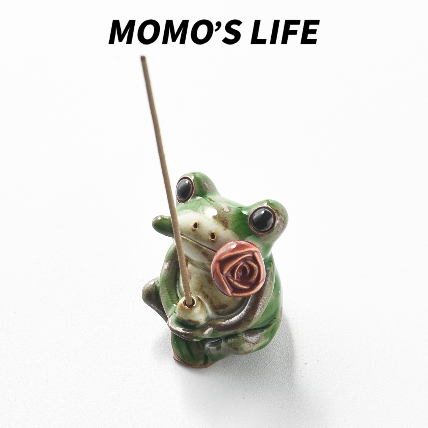 MOMOS可爱青蛙香插陶瓷香座