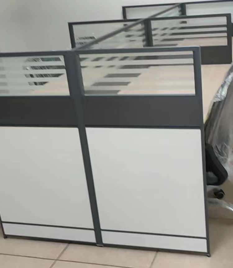 办公室家具现代职员办公桌椅卡位屏风工位员工隔断卡座办公桌实木