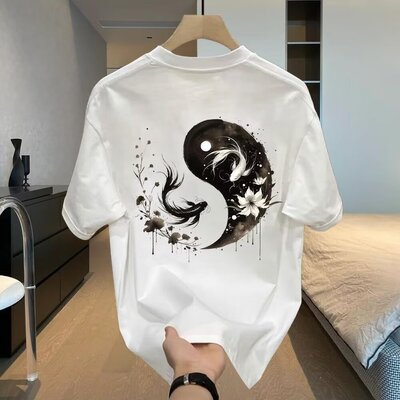 男士新款夏季时尚休闲短袖T恤