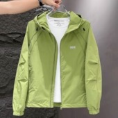 连帽夹克潮流宽松青少年秋装 秋季 休闲薄款 男士 防风外套上衣 新款