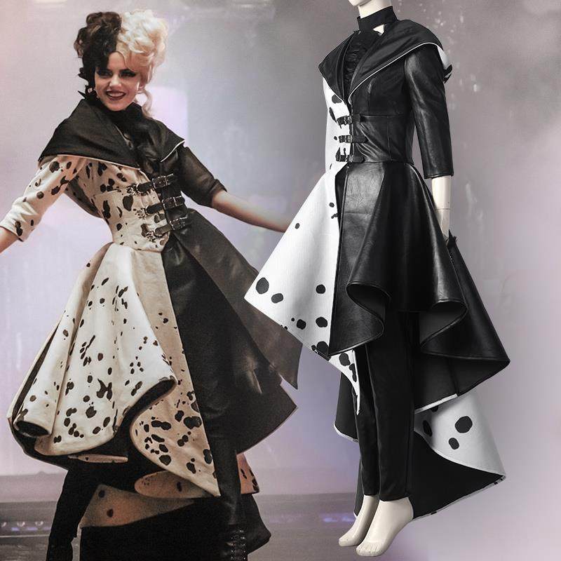 现货电影黑白魔女·库伊拉同款cos服cosplay全套服装cruelladevil