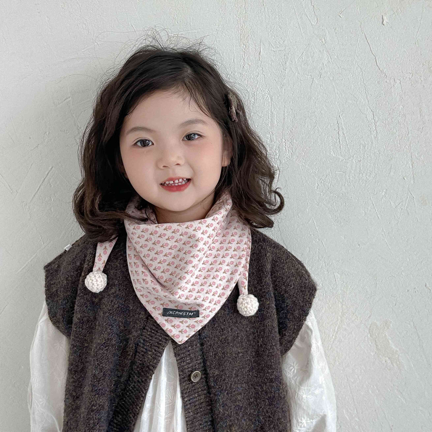 儿童围巾秋冬季保暖防风三角巾