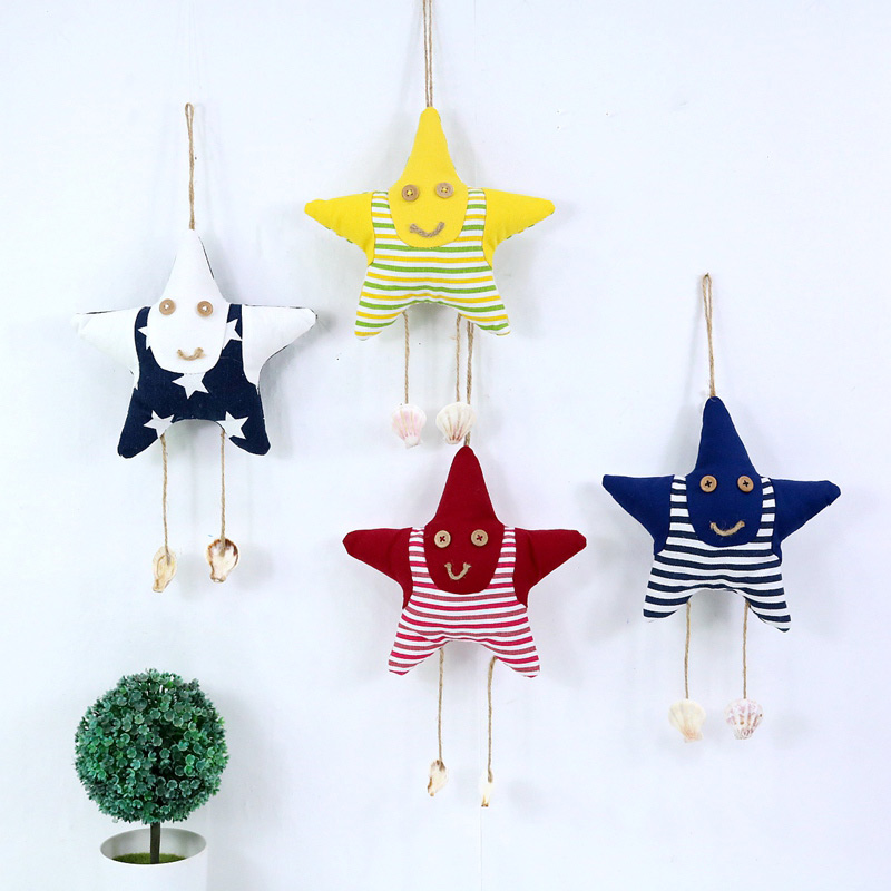 地中海创意墙面布艺鱼