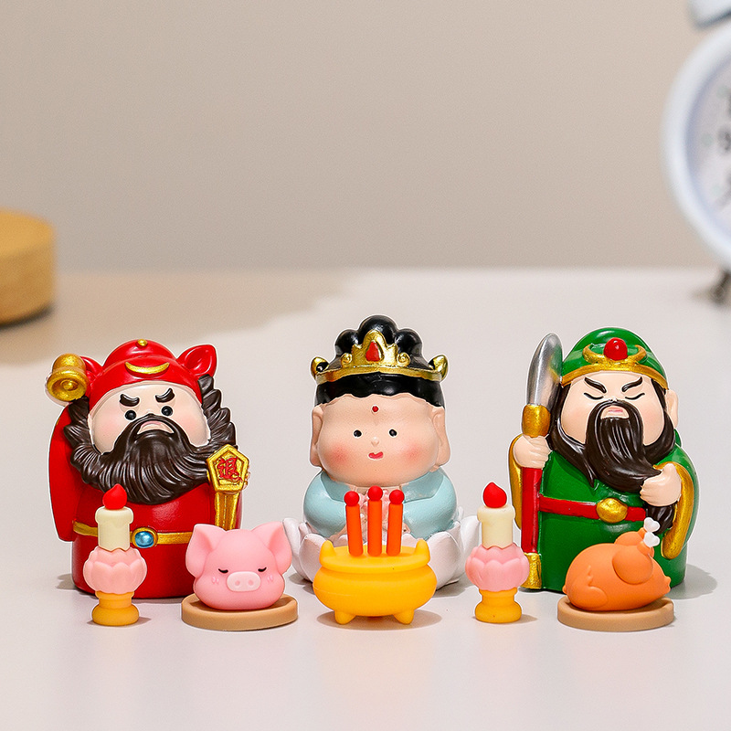 国潮十二生肖守护神摆件文殊如来神仙菩萨桌面装饰品创意新年礼品