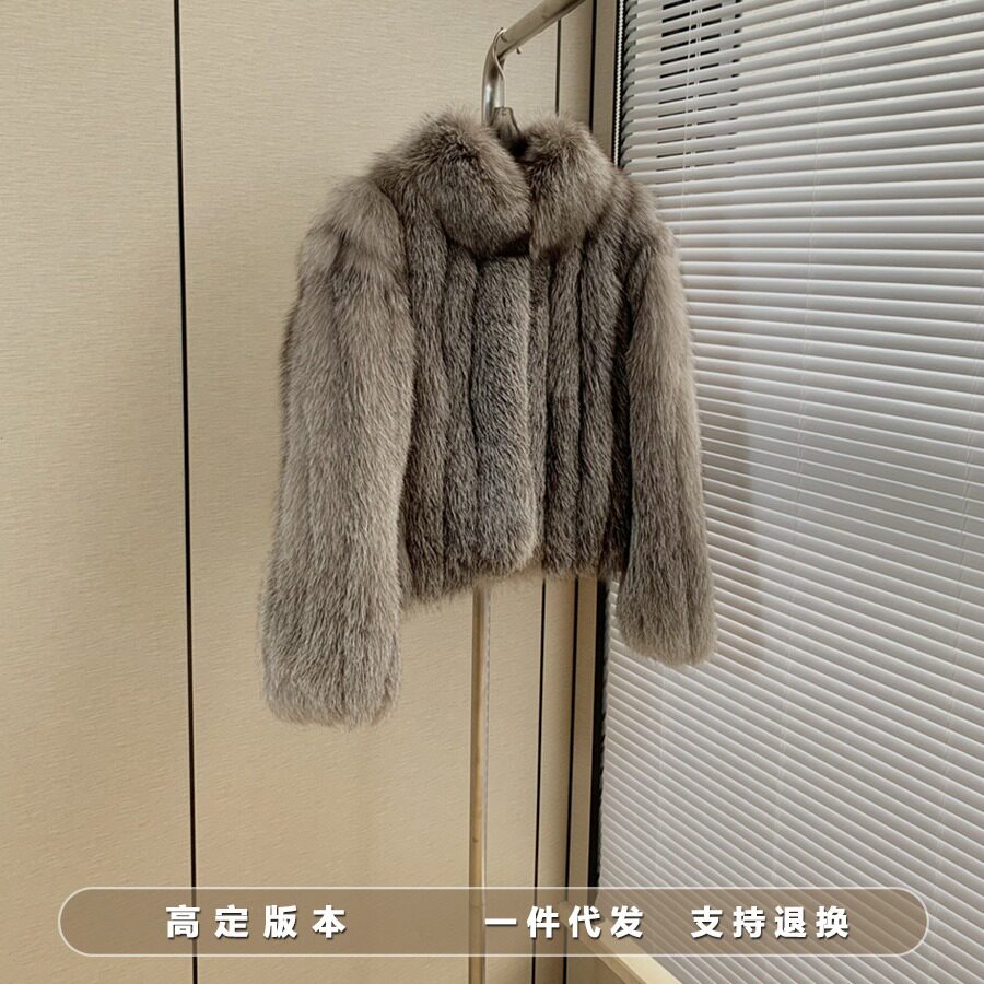 2025秋冬新款进口芬兰银狐狐皮草
