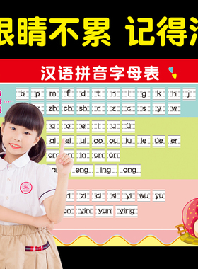 26个墙贴幼小衔接汉语拼音字母表