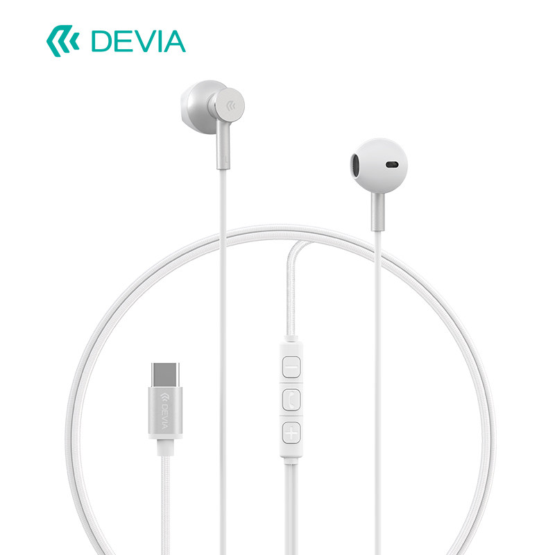 迪沃DEVIA星速M2半入耳式金属线控耳机TypeC接口适用华为vivo手机
