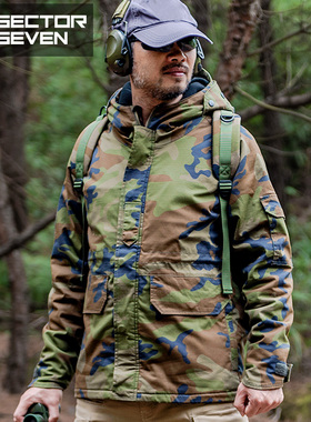 第7区 守望者战术外套秋冬男户外野战美式军迷迷彩G8冲锋防风风衣