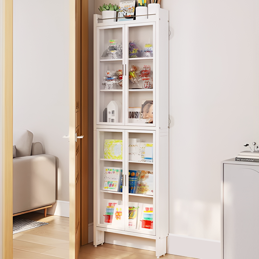 门后收纳架防尘置物柜落地多层客厅卧室浴室靠墙免打孔缝隙储物柜