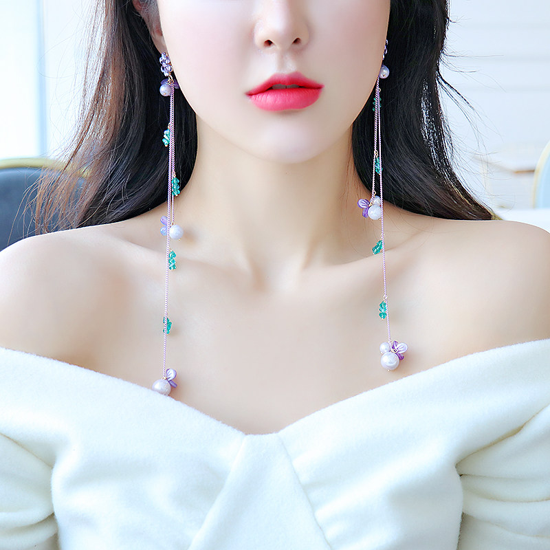 2020新款超长款大珍珠拍摄道具女