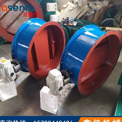 碳钢法兰电动圆形通风蝶阀