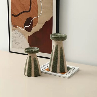 高级感陶瓷花瓶摆件简约北欧风餐桌办公室创意装饰品