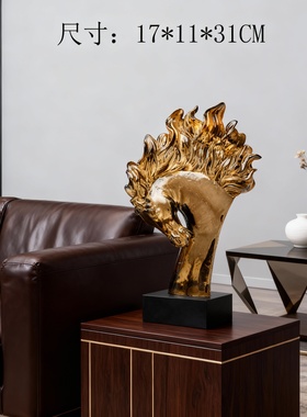 现代轻奢金色马造型装饰摆件