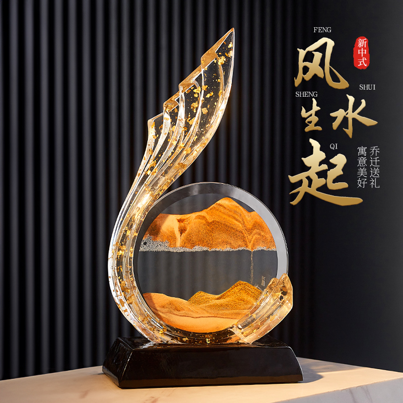 风生水起酒柜装饰品摆件