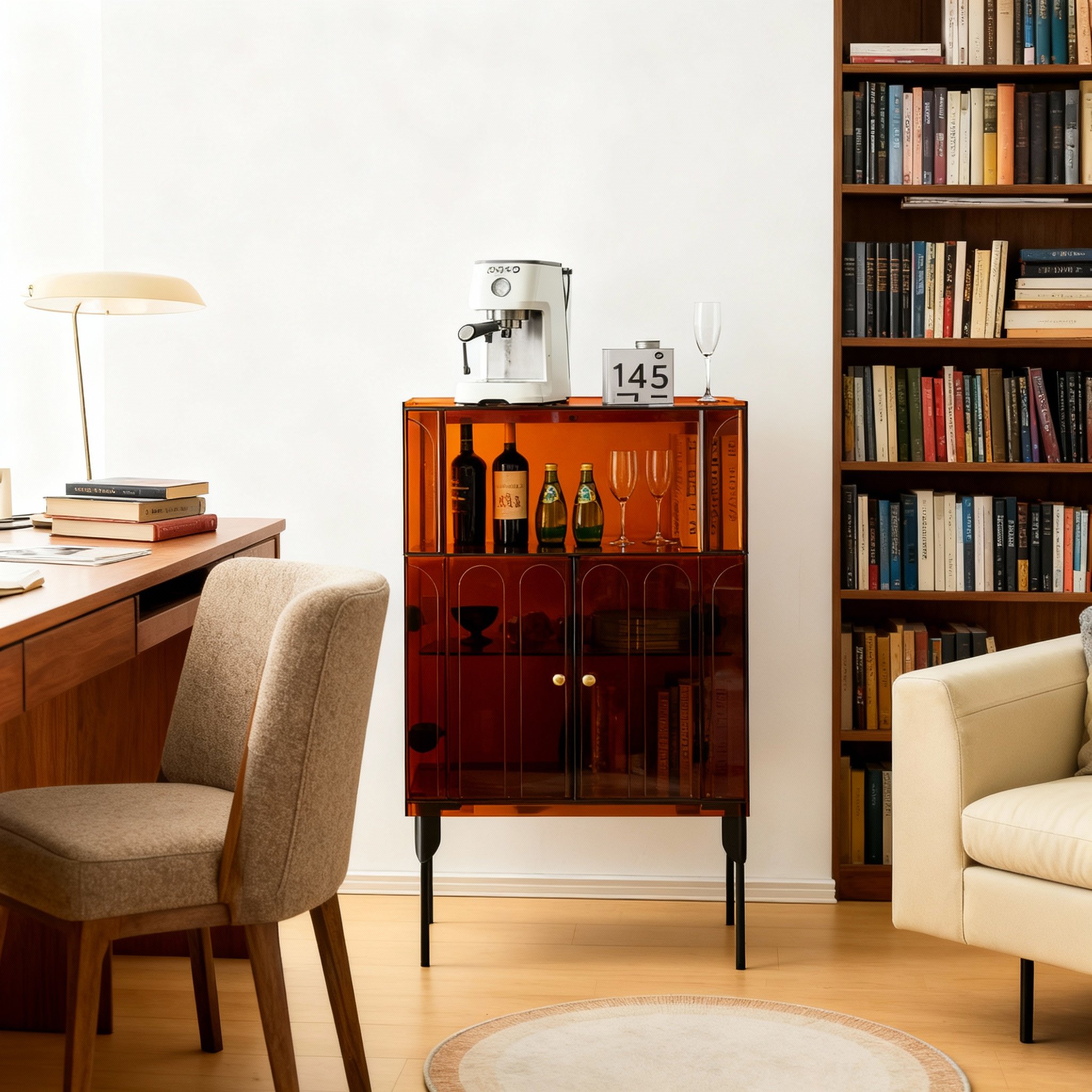 复古亚克力酒柜客厅装饰柜透明储物展示柜家居收纳柜,家居饰品,装饰摆件,淘宝优惠券,粉丝福利购,淘宝优惠卷