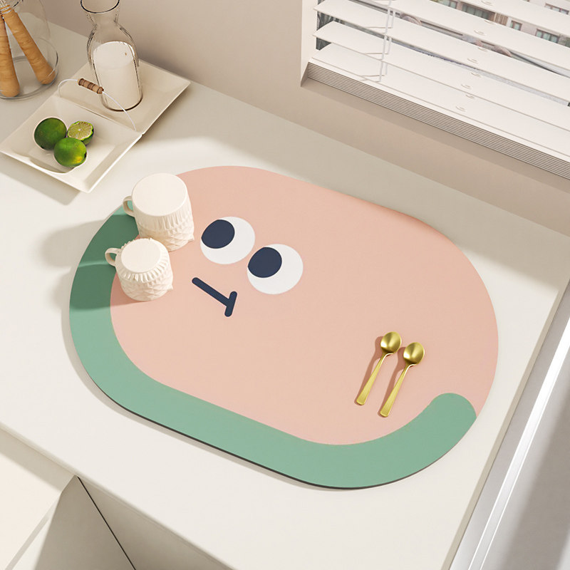 个性厨房台面沥水垫子碗盘干燥垫酒茶台吸水杯子垫免洗隔热垫可爱,居家布艺,厨房地垫,淘宝优惠券,粉丝福利购,淘宝优惠卷