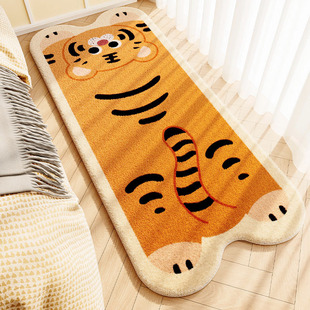 多巴胺卧室冬季仿羊绒床边毯床尾脚垫加厚毛绒地垫子保暖客厅地毯