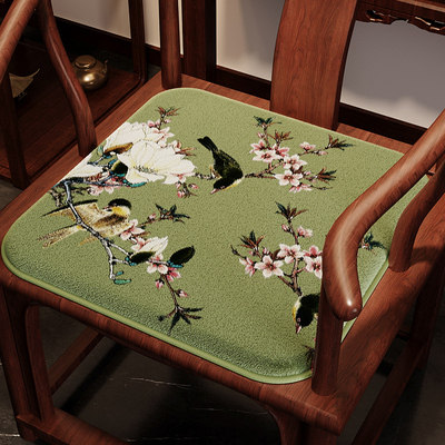 新中式座垫椅子垫实木茶桌椅子垫