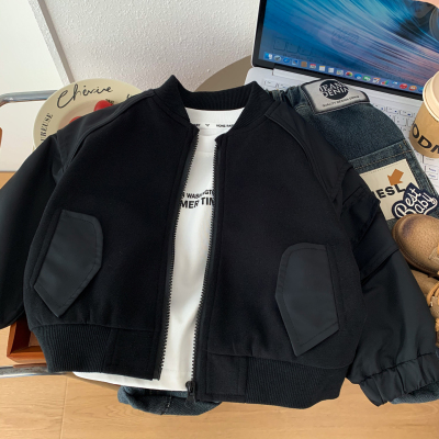 男孩酷帅工装外套宽松休闲棒球服