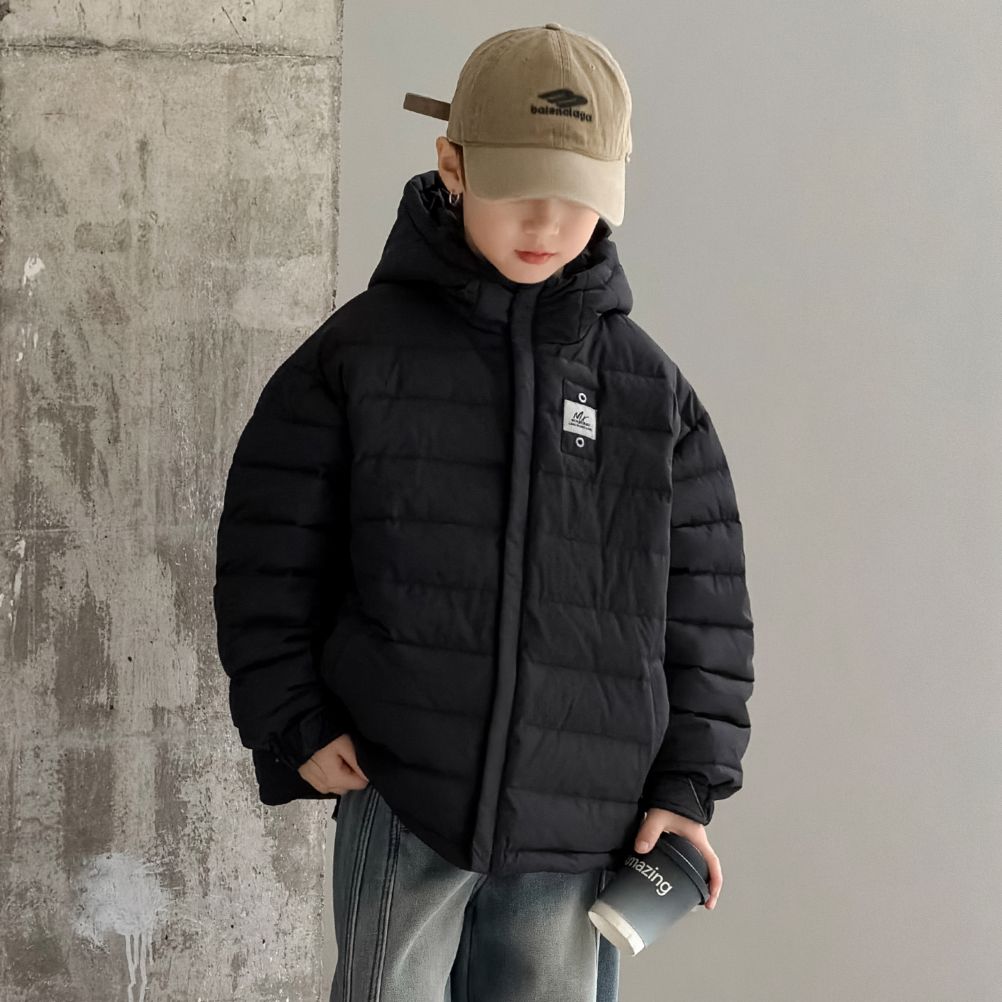 男童羽绒服白鸭绒冬季2025新款中大儿童加厚保暖外套男孩冬装潮牌