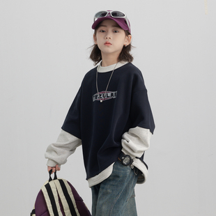 男童加绒卫衣秋冬款2025新款儿童装冬季一体绒打底衫大童冬装上衣